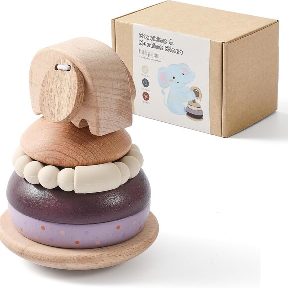 Felt Elephant Set with Bell Customizable Logo Educational Toys for 2-4 Years Fun - Picture 8 of 10